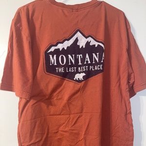 Size L Rust Orange Montana tee